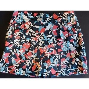 Women's Lady Hagen Skort Skirt, Size 8, Blues,‎ Coral & White